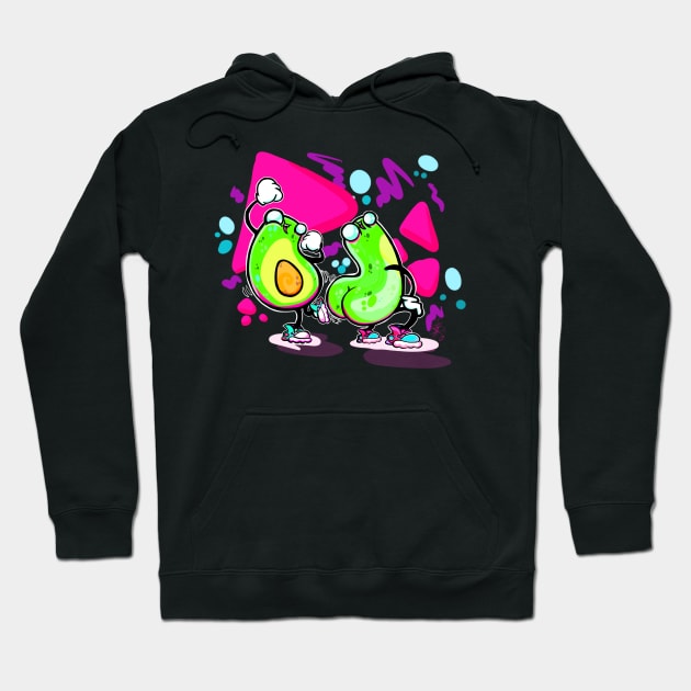 Twerking Avocado's Hoodie by SewGeekGirl